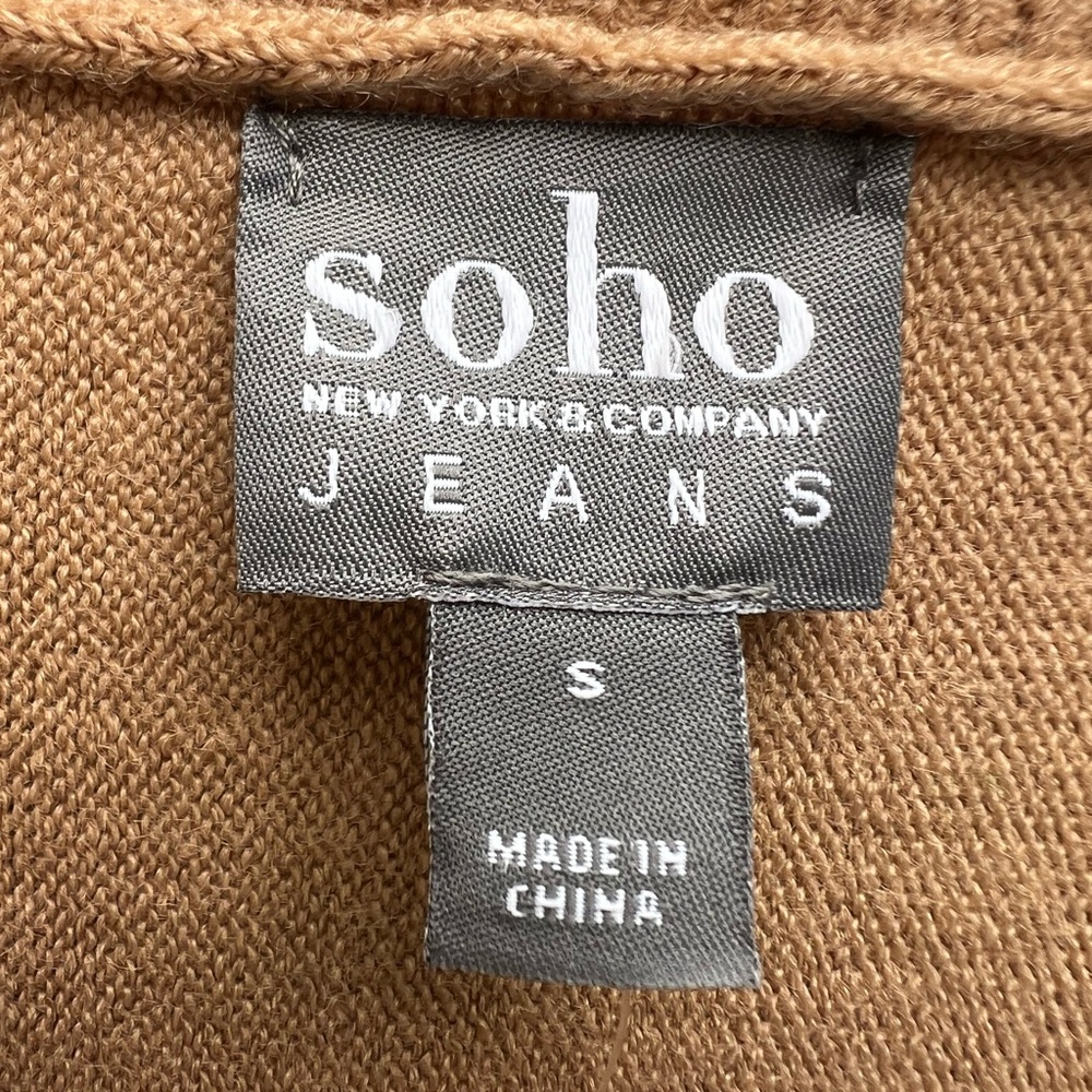 SOHO Jeans New York & Co Batwing Sweater Tan women’s Small NWT NEW - Picture 4 of 8